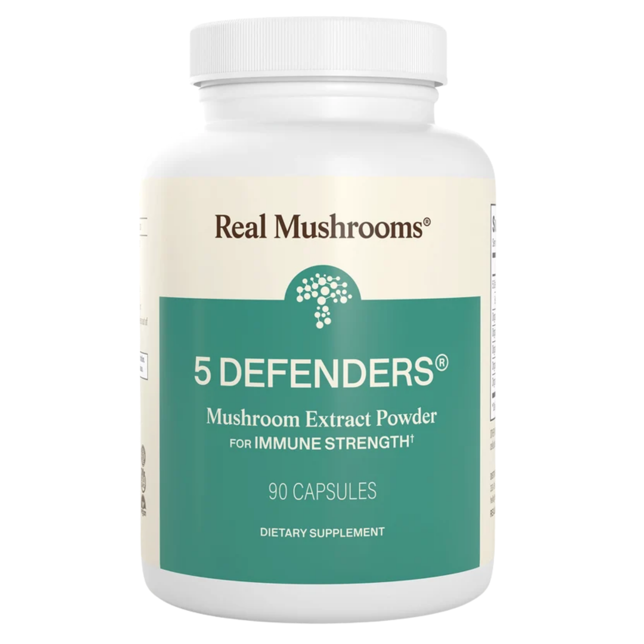image of 5 Defenders Mushroom Capsules by Real Mushrooms
