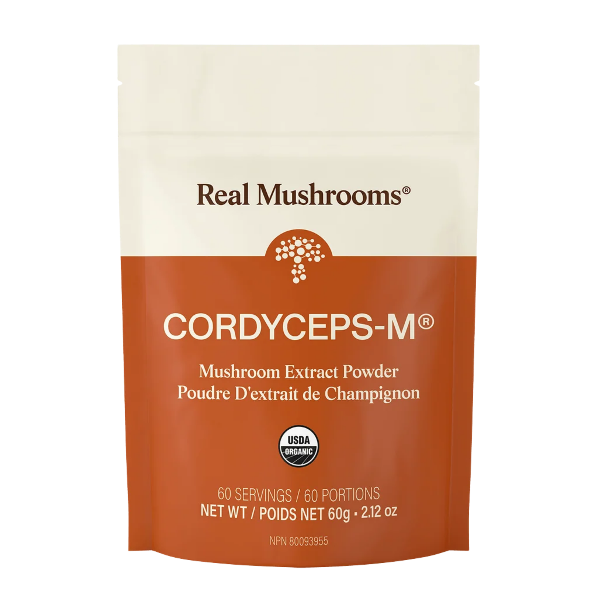 image of Cordyceps (Militaris) Mushroom Powder by Real Mushrooms