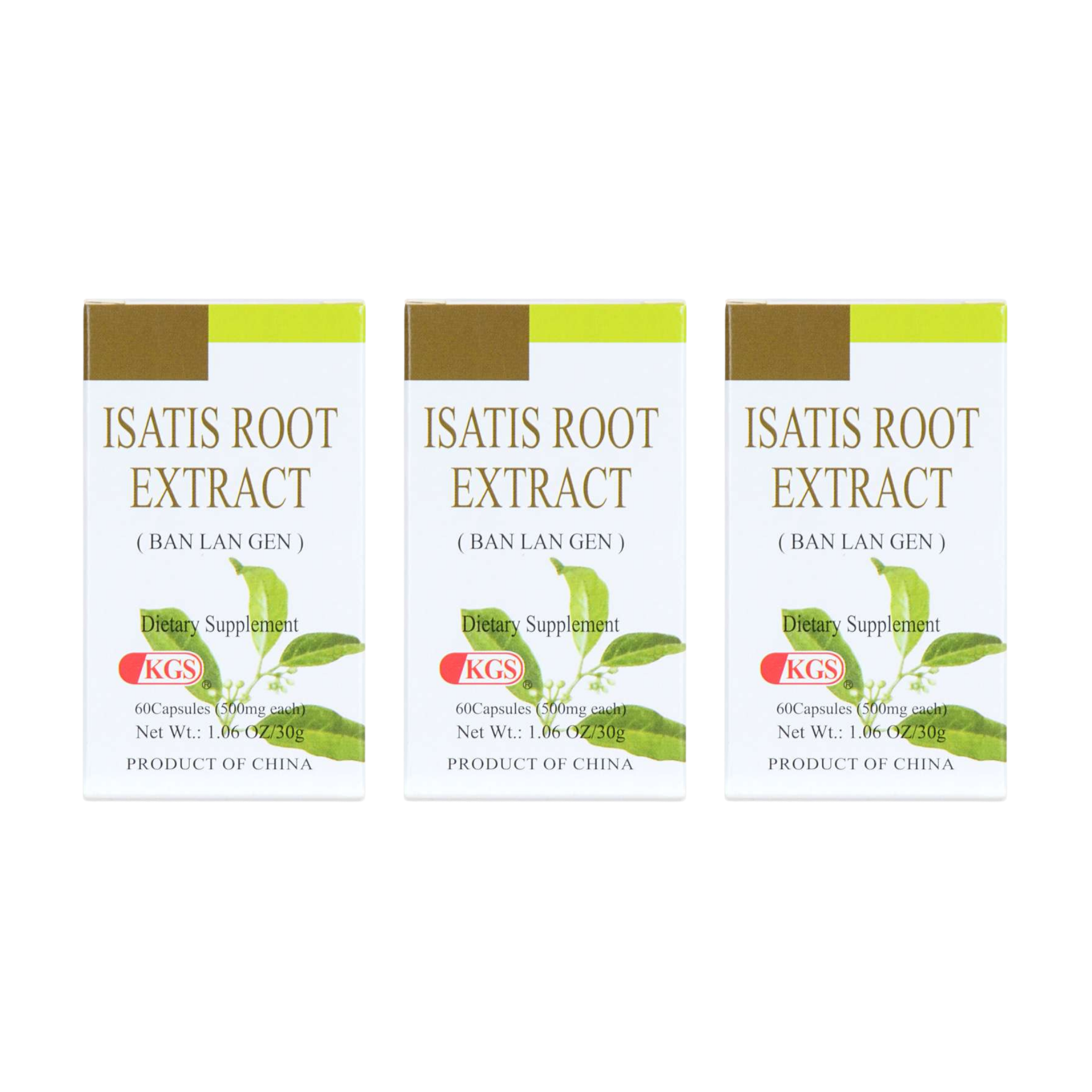 Image of Ban-Lan-Gen-Isatis-Root-Extract 3 pack