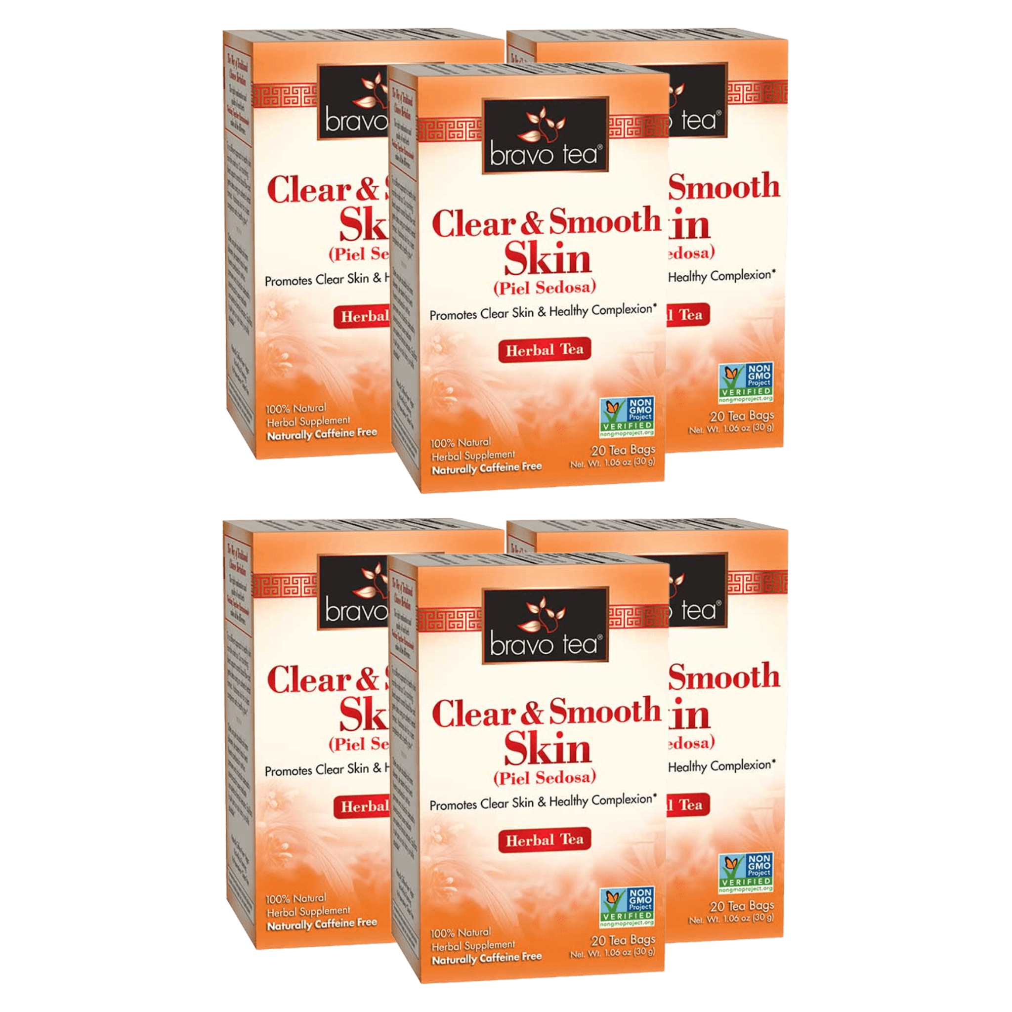 Image of Clear and Smooth Skin Tea - by Bravo Tea - 6-pack