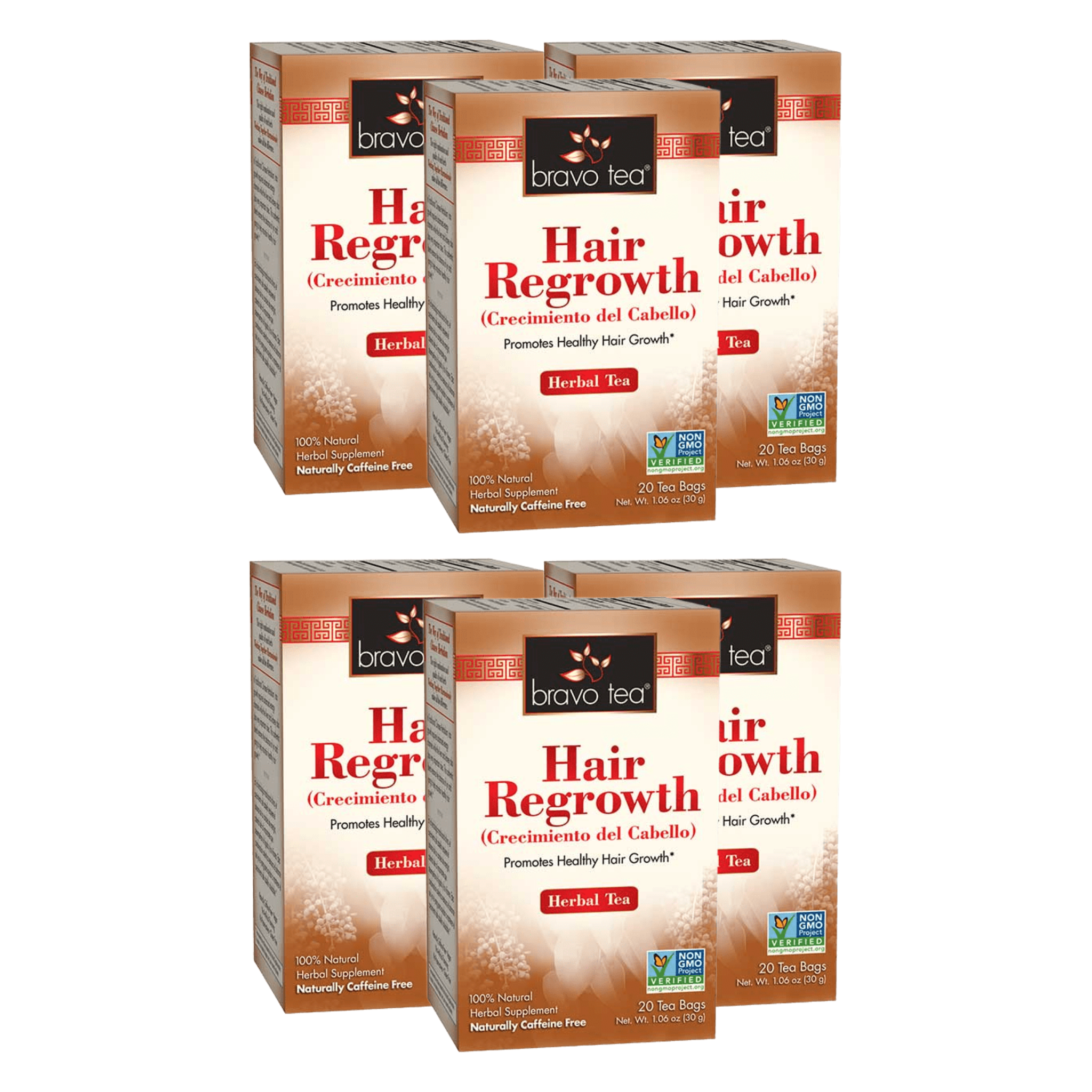 Image of Hair Regrowth Tea - by Bravo Tea - 6-pack