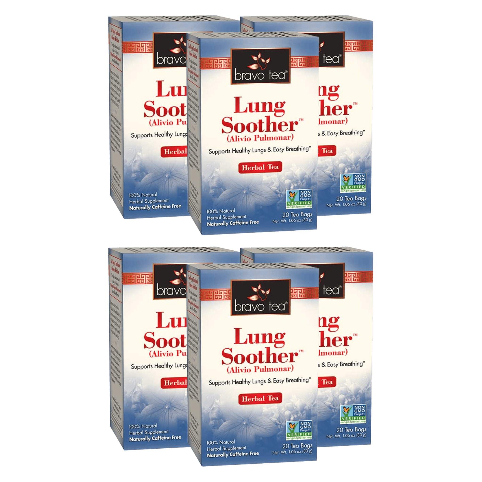 Image of Lung Soother Tea - by Bravo Tea - 6-pack