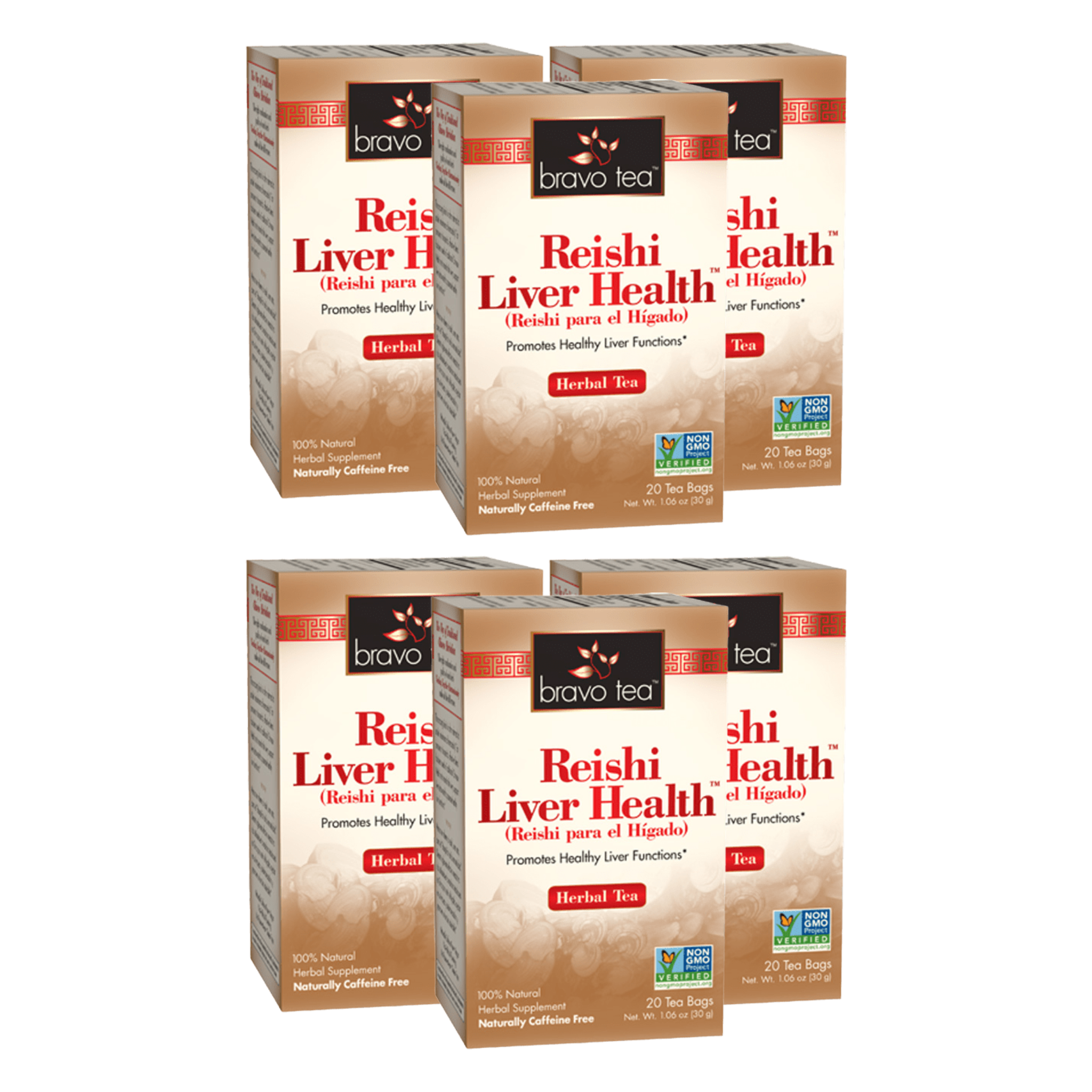 Image of Reishi Liver Health Tea - by Bravo Tea - 6-pack