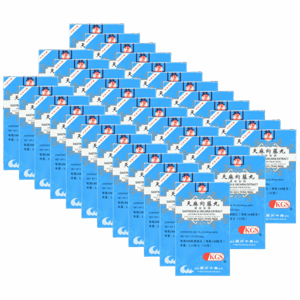 image of Tian-Ma-Gou-Teng-Wan-Gastrodia-Uncaria-Extract-KGS- 36 pack