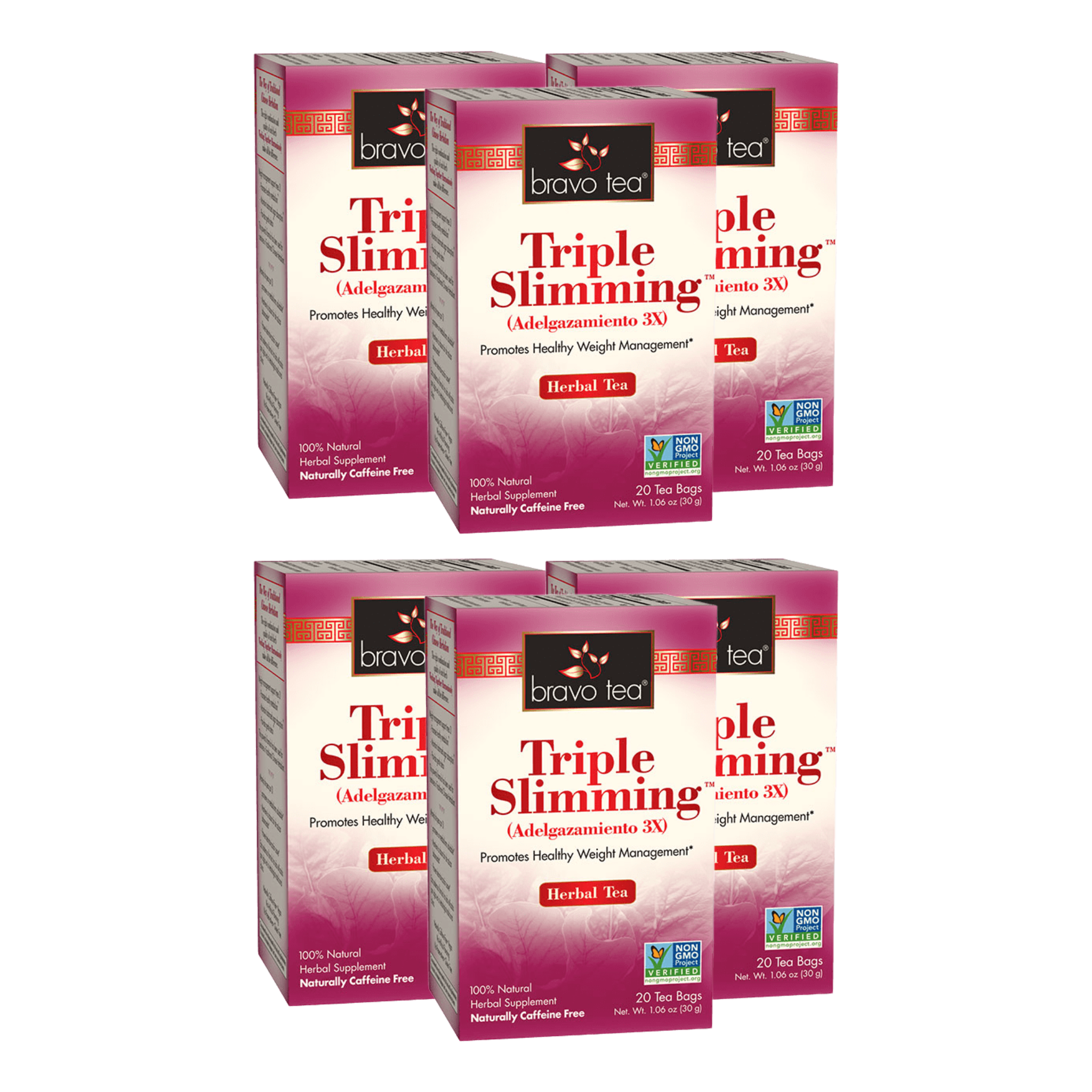 Image of Triple Slimming Tea - by Bravo Tea - 6-pack