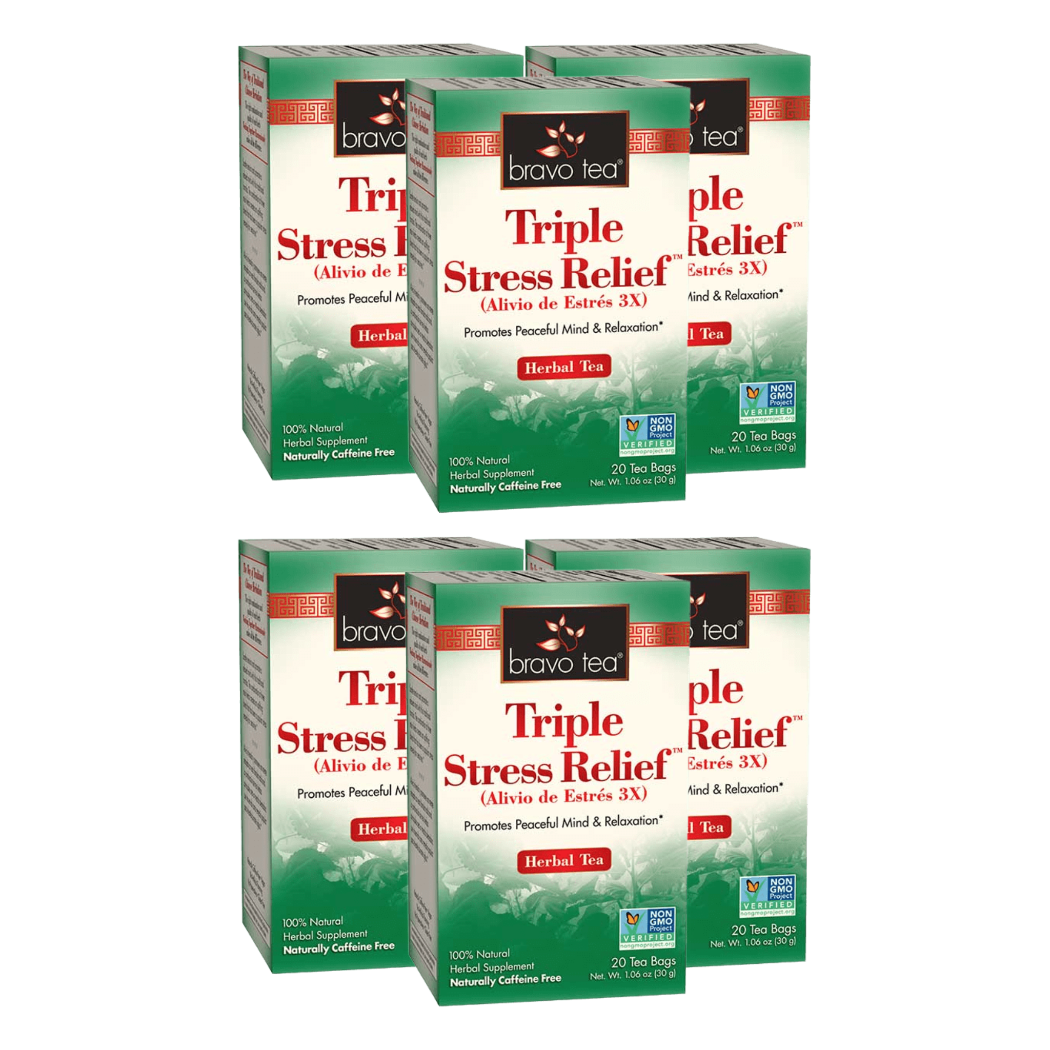 Image of Triple Stress Relief Tea - by Bravo Tea - 6-pack