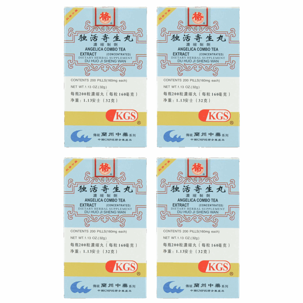 Image of Angelica-Combo-Tea-Du-Huo-Ji-Sheng-Wan 4 pack