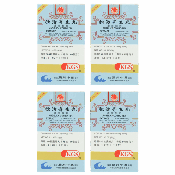 Image of Angelica-Combo-Tea-Du-Huo-Ji-Sheng-Wan 4 pack
