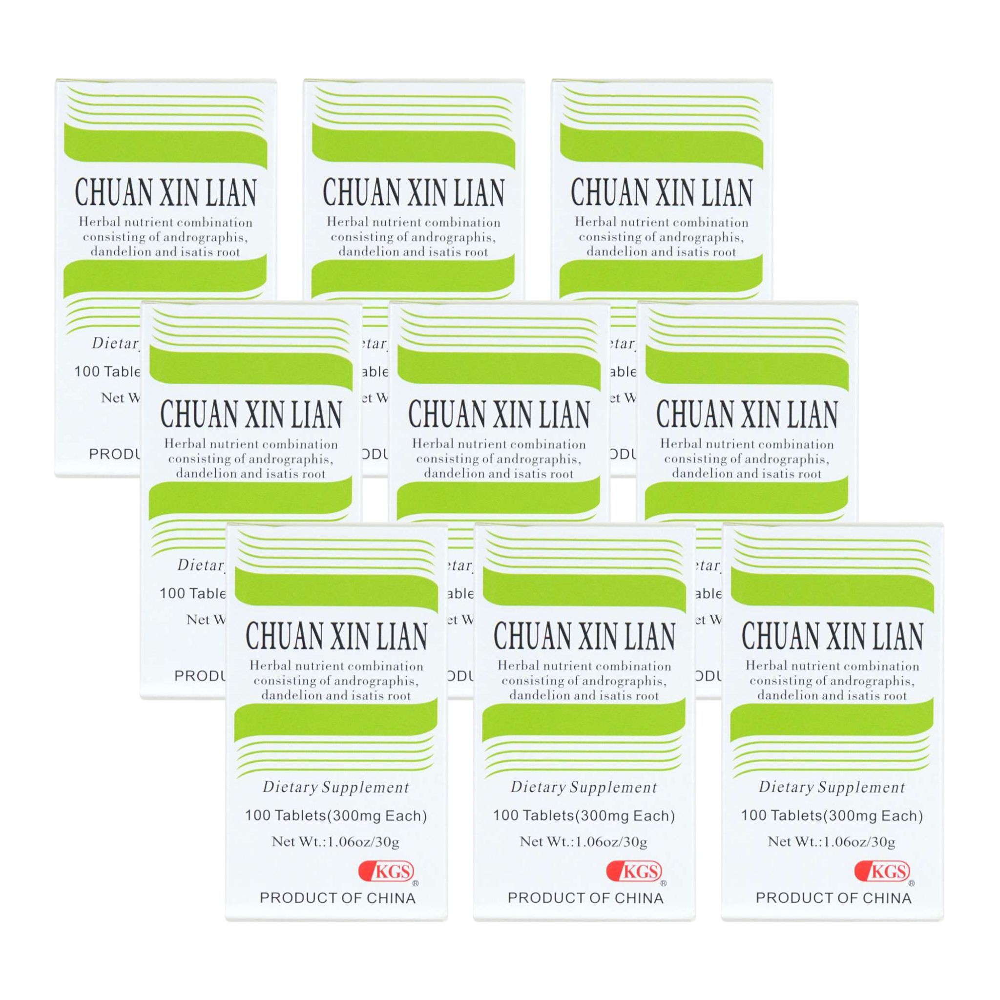 image of Chuan-Xin-Lian-Singlin-KGS 9 pack