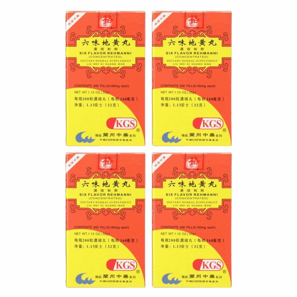 Image of Liu-Wei-Di-Huang-Wan-Six-Flavor-Rehmanni- 4 pack