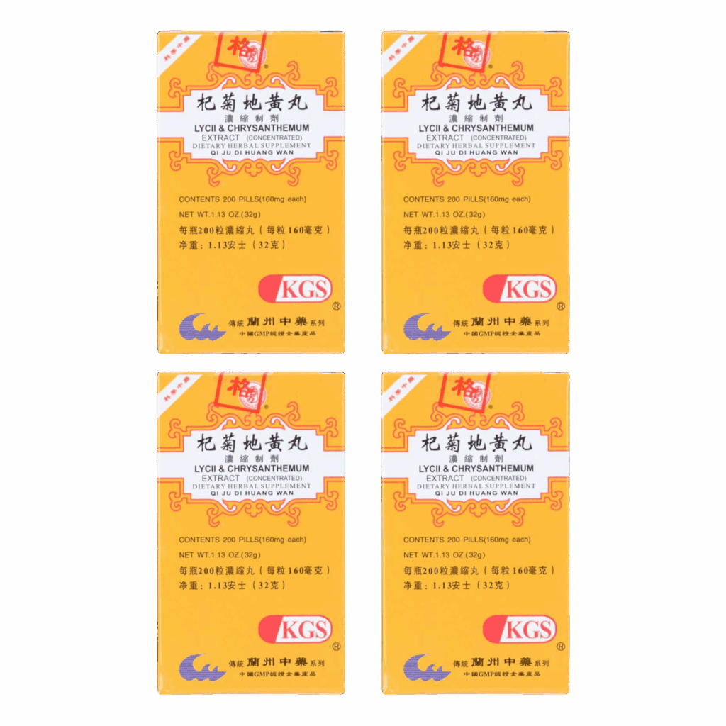 Image of Qi-Ju-Di-Huang-Wan-Lycii-Chrysanthemum-Extract- 4 pack