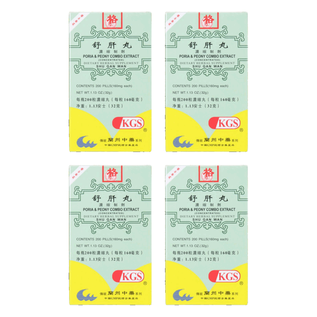 image of Shu-Gan-Wan-Poria-Peony-Combo-Extract-KGS- 4 pack