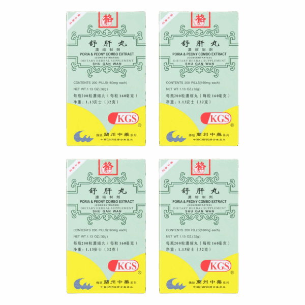 image of Shu-Gan-Wan-Poria-Peony-Combo-Extract-KGS- 4 pack