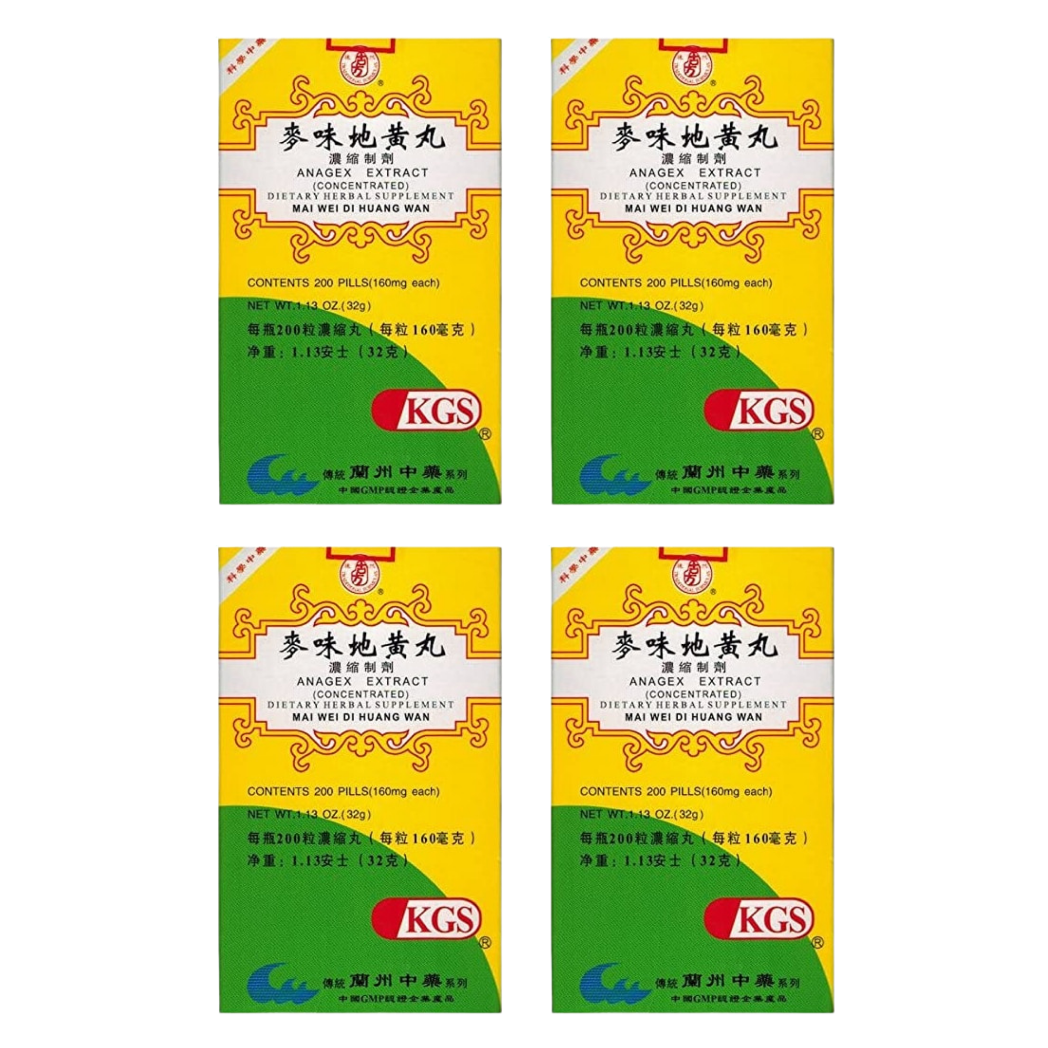 Image of mai-wei-di-huang-wan-anagex-extract- 4 pack