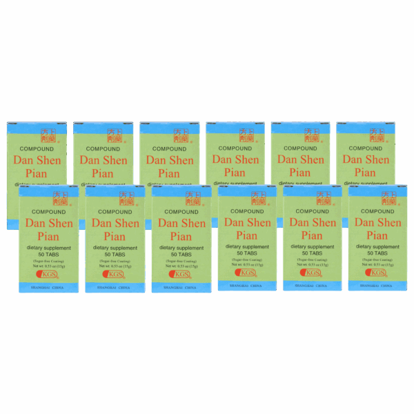 Image of Dan-Shen-Pian-Sugar-Free-Coating-Front-English-12 pack