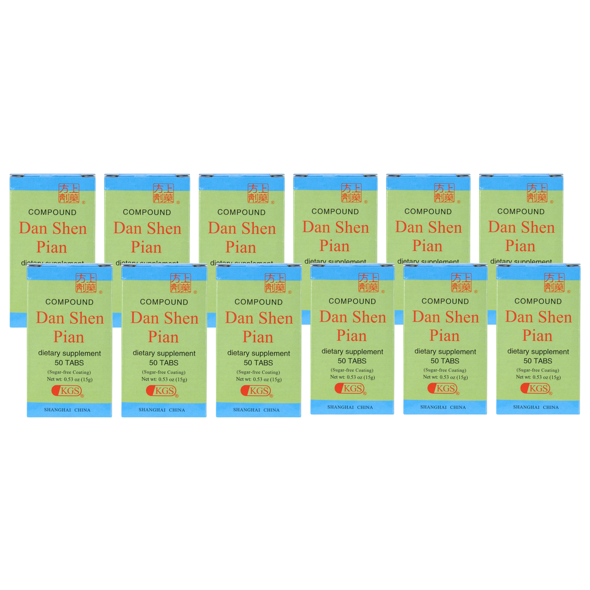 Image of Dan-Shen-Pian-Sugar-Free-Coating-Front-English-12 pack