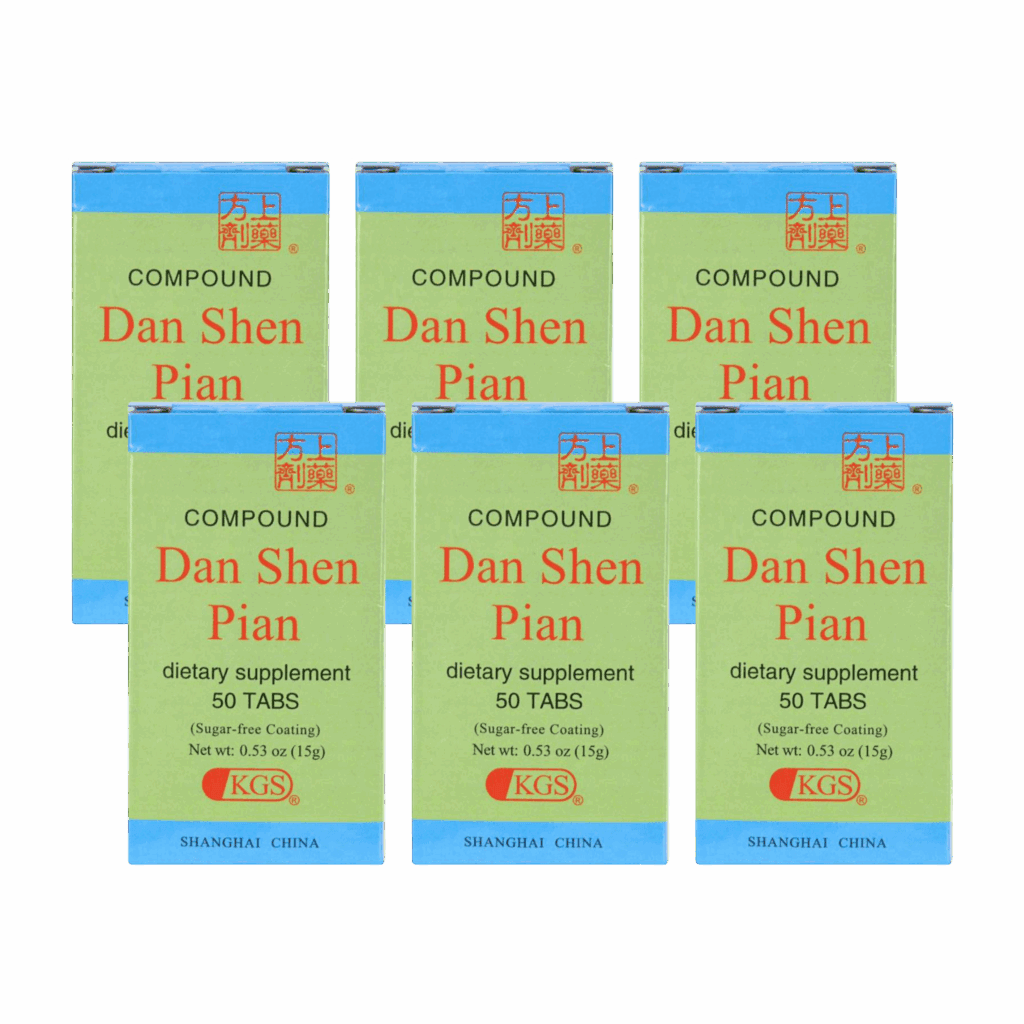 Image of Dan-Shen-Pian-Sugar-Free-Coating-Front-English- 6 pack