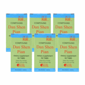 Image of Dan-Shen-Pian-Sugar-Free-Coating-Front-English- 6 pack