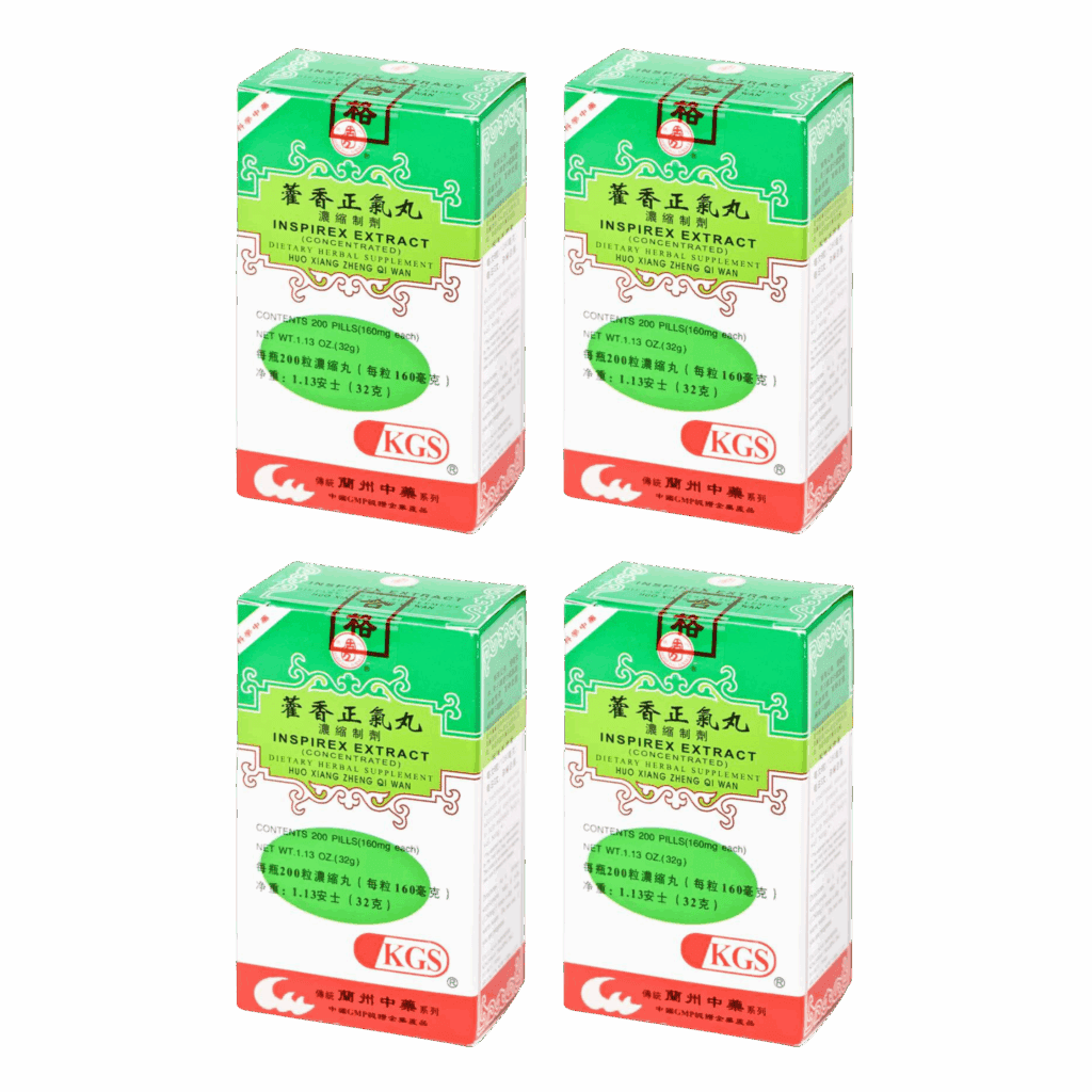 Image of Huo-Xiang-Zheng-Qi-Wan-Inspirex-Extract 4 pack