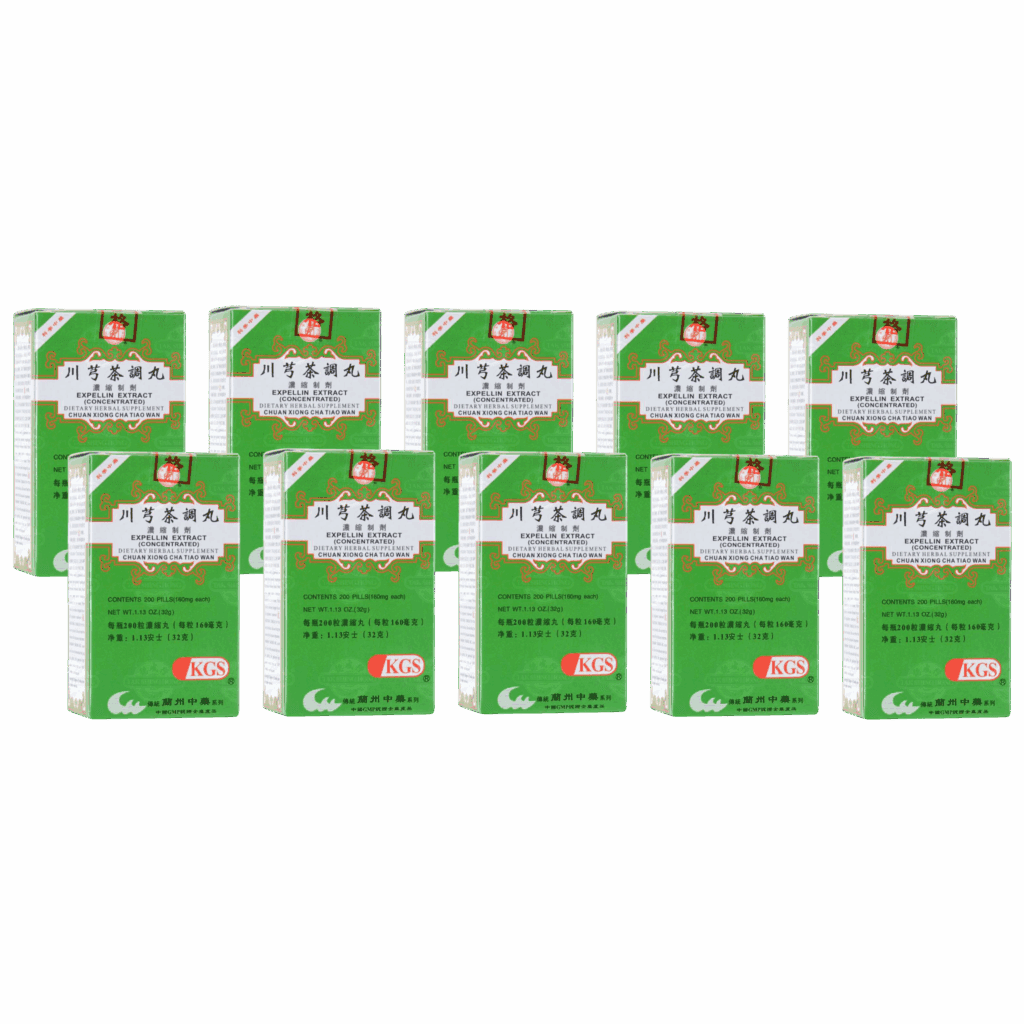 image of Chuan-Xiong-Cha-Tiao-Wan-Expellin-Extract 10 pack