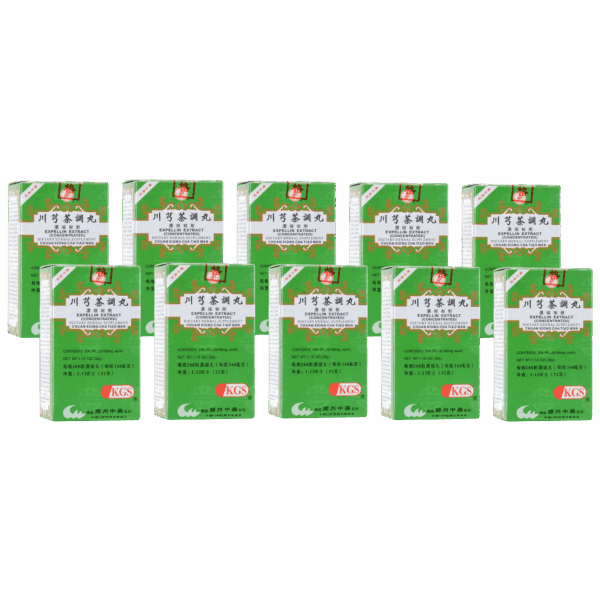 image of Chuan-Xiong-Cha-Tiao-Wan-Expellin-Extract 10 pack