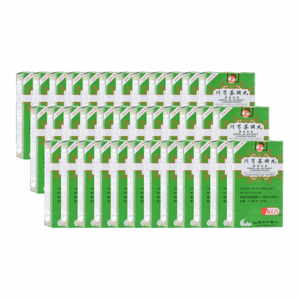 image of Chuan-Xiong-Cha-Tiao-Wan-Expellin-Extract 36 pack