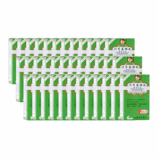 image of Chuan-Xiong-Cha-Tiao-Wan-Expellin-Extract 36 pack