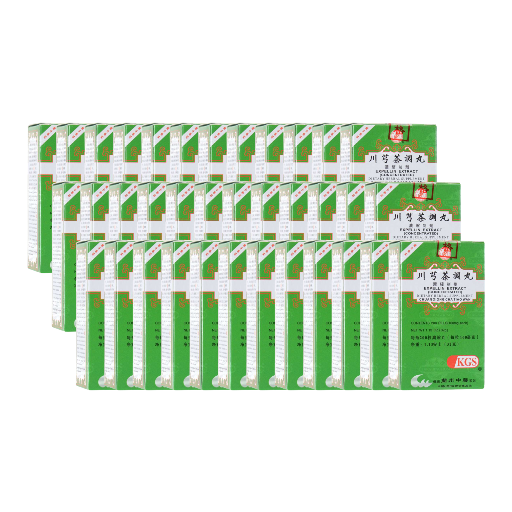 image of Chuan-Xiong-Cha-Tiao-Wan-Expellin-Extract 36 pack