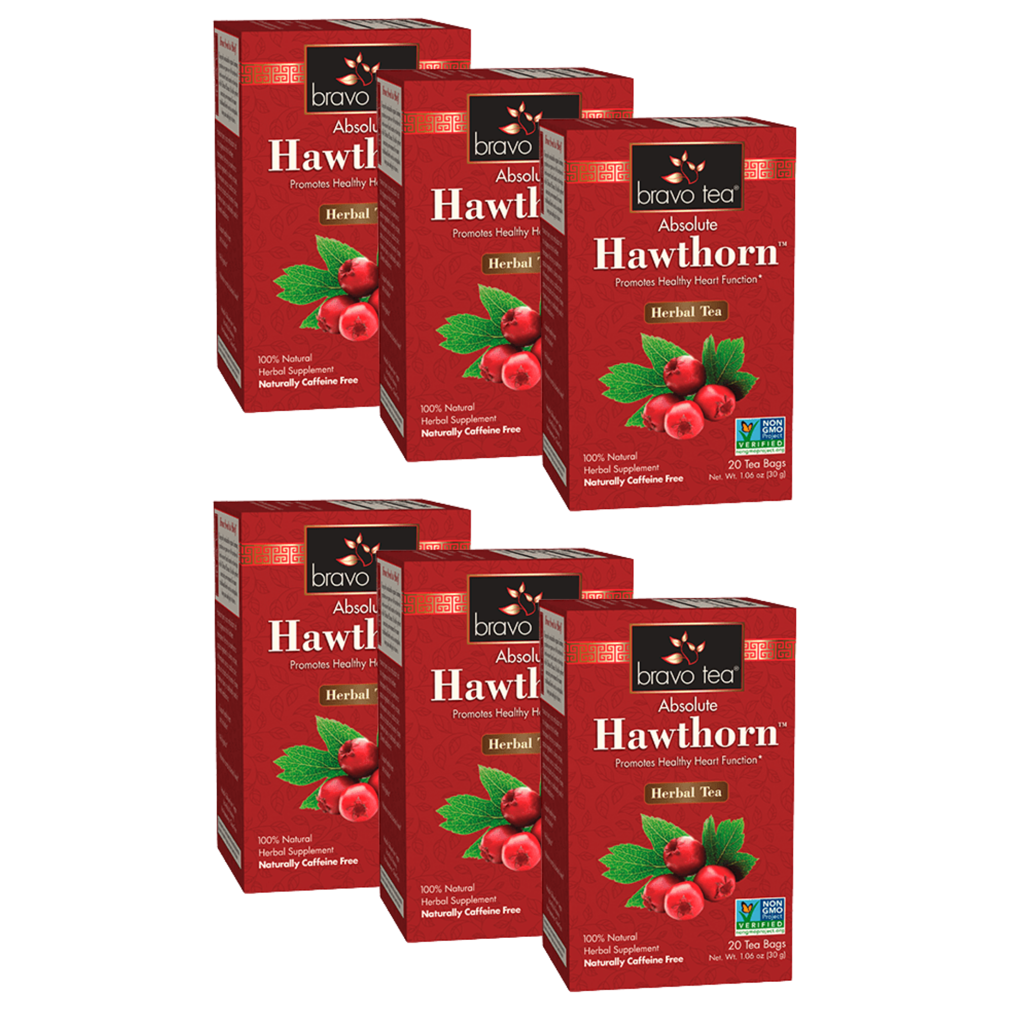 Image of Absolute Hawthorn Tea - by Bravo Tea - 6-pack