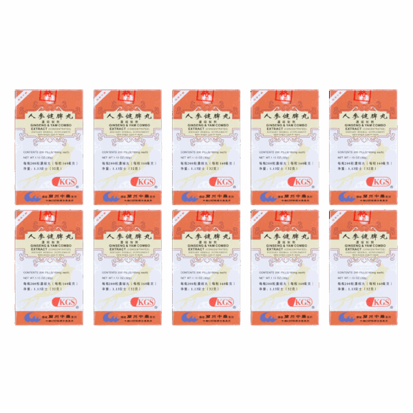 Image of Ren-Shen-Jian-Pi-Wan-Ginseng-Yam-Combo- 10 pack