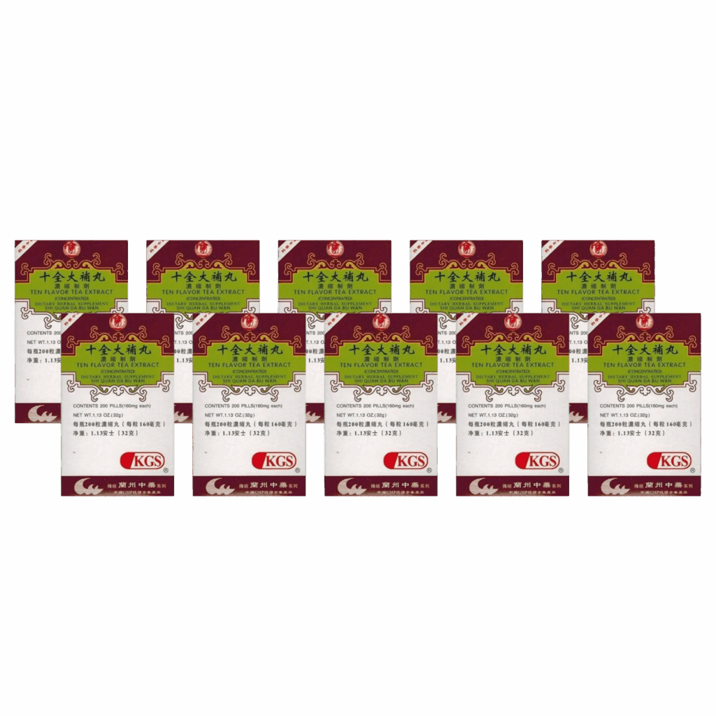 image of SHI-QUAN-DA-BU-WAN-Ten-Flavor-Tea-Extract 10 pack