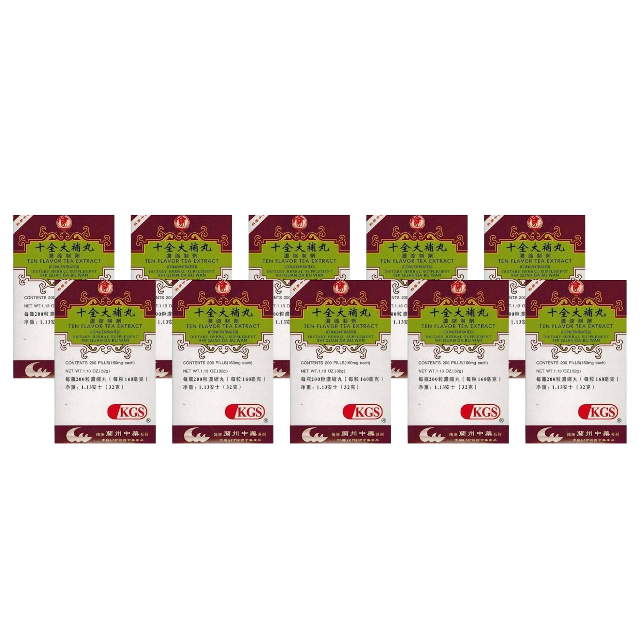 image of SHI-QUAN-DA-BU-WAN-Ten-Flavor-Tea-Extract 10 pack