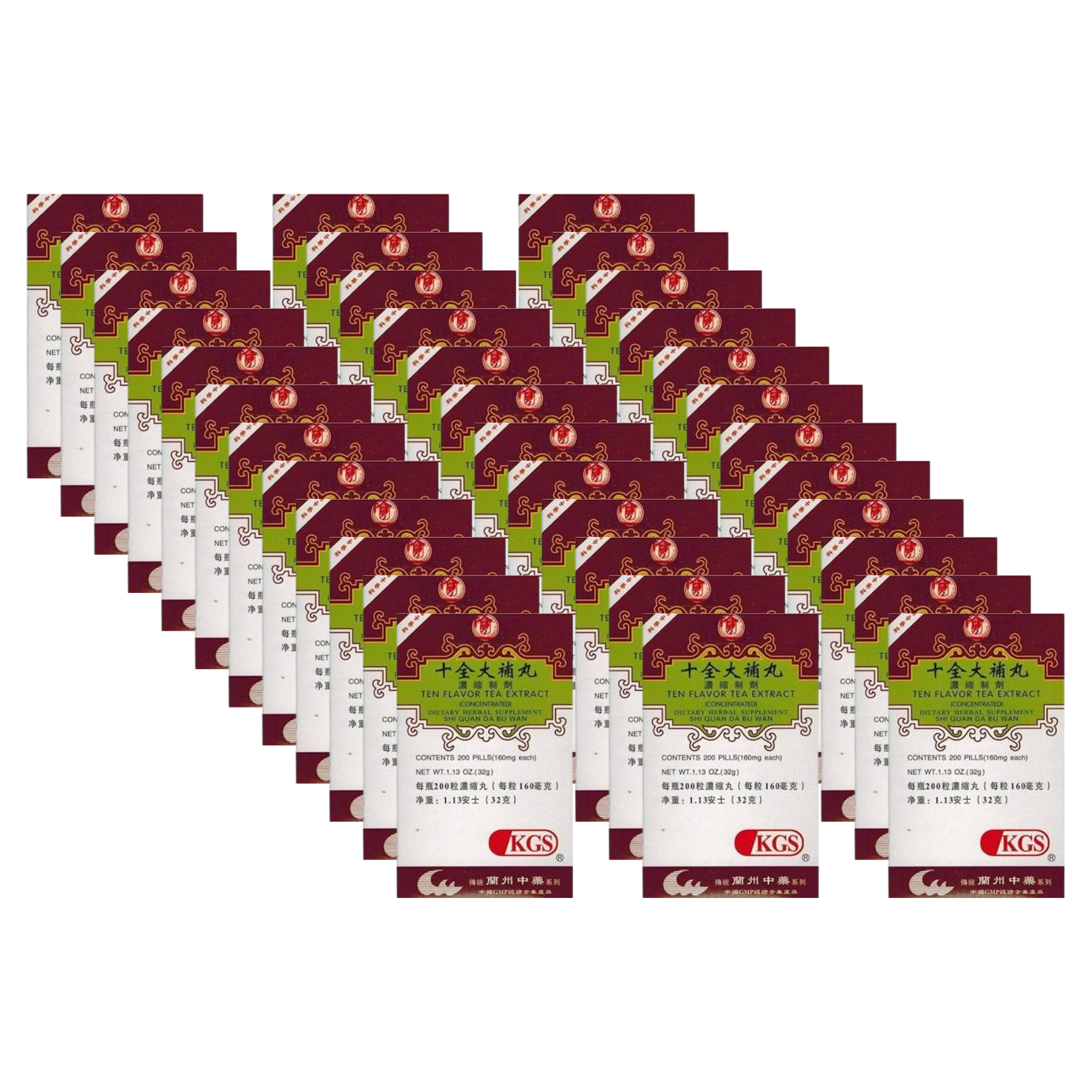 image of SHI-QUAN-DA-BU-WAN-Ten-Flavor-Tea-Extract 36 pack