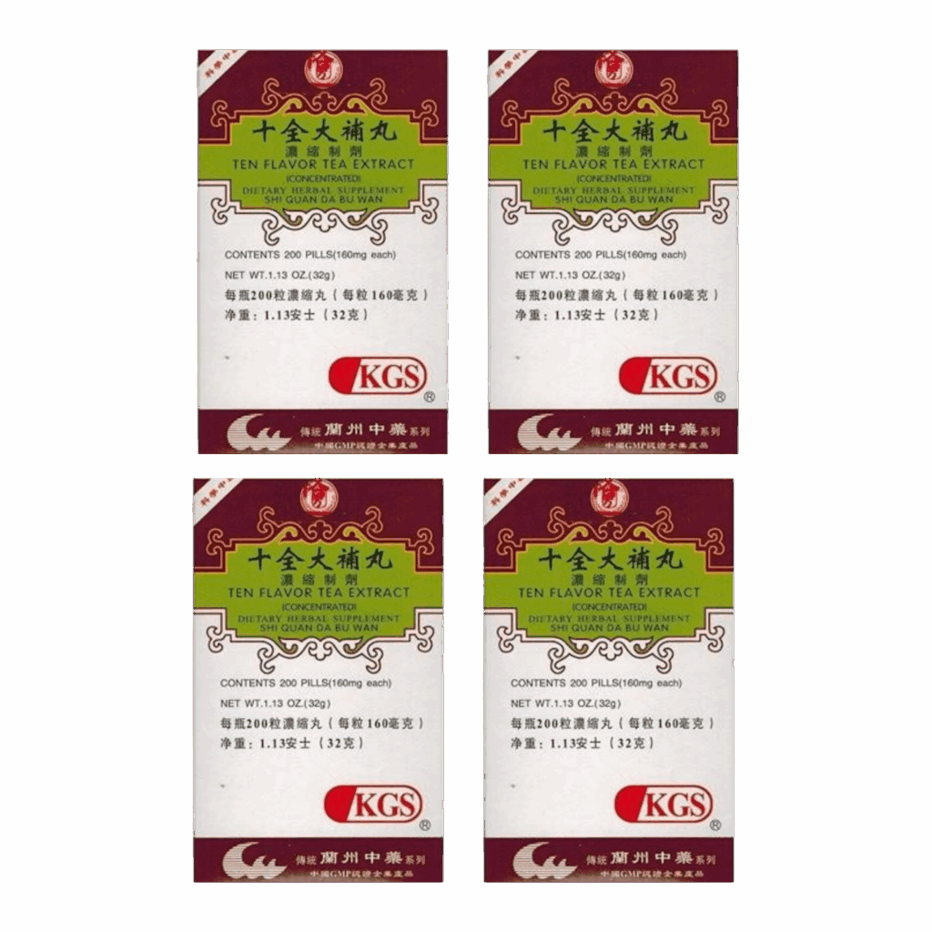 image of SHI-QUAN-DA-BU-WAN-Ten-Flavor-Tea-Extract 4 pack