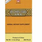 Box of 200 pills, net weight 1.2 ounces or 33 grams, of herbal dietary supplement.