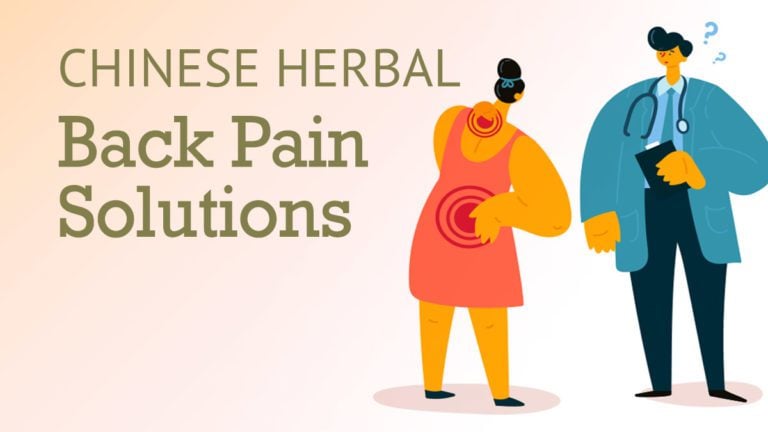 Chinese herbal back pain solutions.