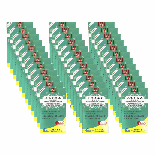 Image of jiu-wei-qiang-huo-wan-nine-immortals-teapills-by-kingsway- 36 pack
