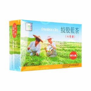 Image of the box of gynostema tea or jiao gu lan by shigu mountain 100 teabags