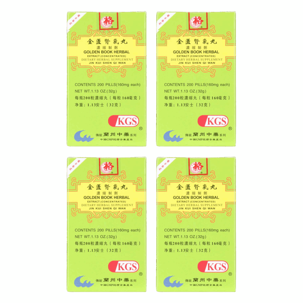 Image of Jin-Kui-Shen-Qi-Wan-Golden-Book-Herbal-Extract- 4 pack