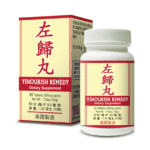 A bottle of 100 tablets of Lao Wei's Yinourish Remedy Dietary Supplement, English and Chinese text.