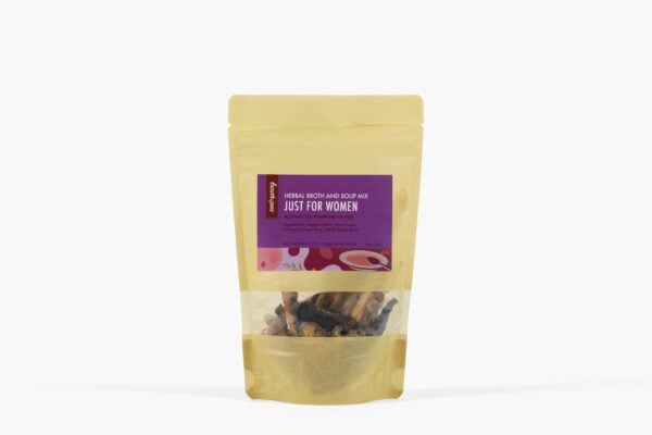 bag of just for women herbal broth and soup mix by root + spring
