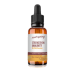 Eyedropper-top tincture bottle containing 1 fluid ounce (30 milliliters) of Strengthen Immunity (Qi Booster) by root + spring.
