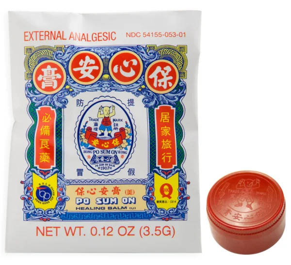 Bag of Po Sum On Healing Balm external analgesic