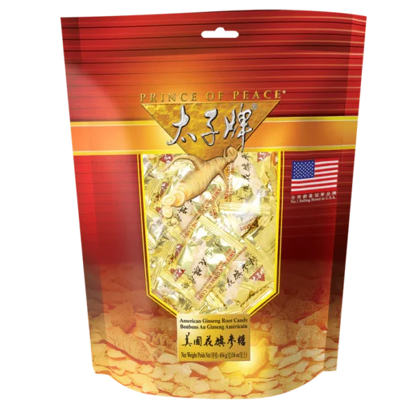 American Ginseng Root Candy - 1lb bag (by Prince of Peace)