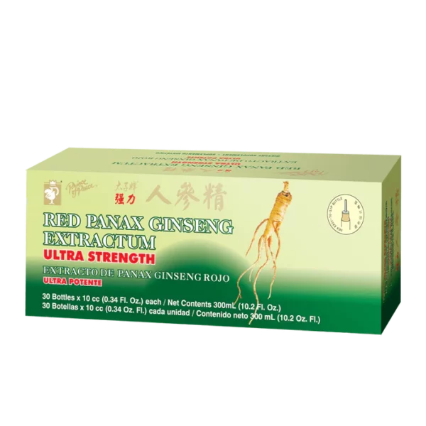 red panax ginseng extractum, 10.2 ounces net weight, 30 vials per box