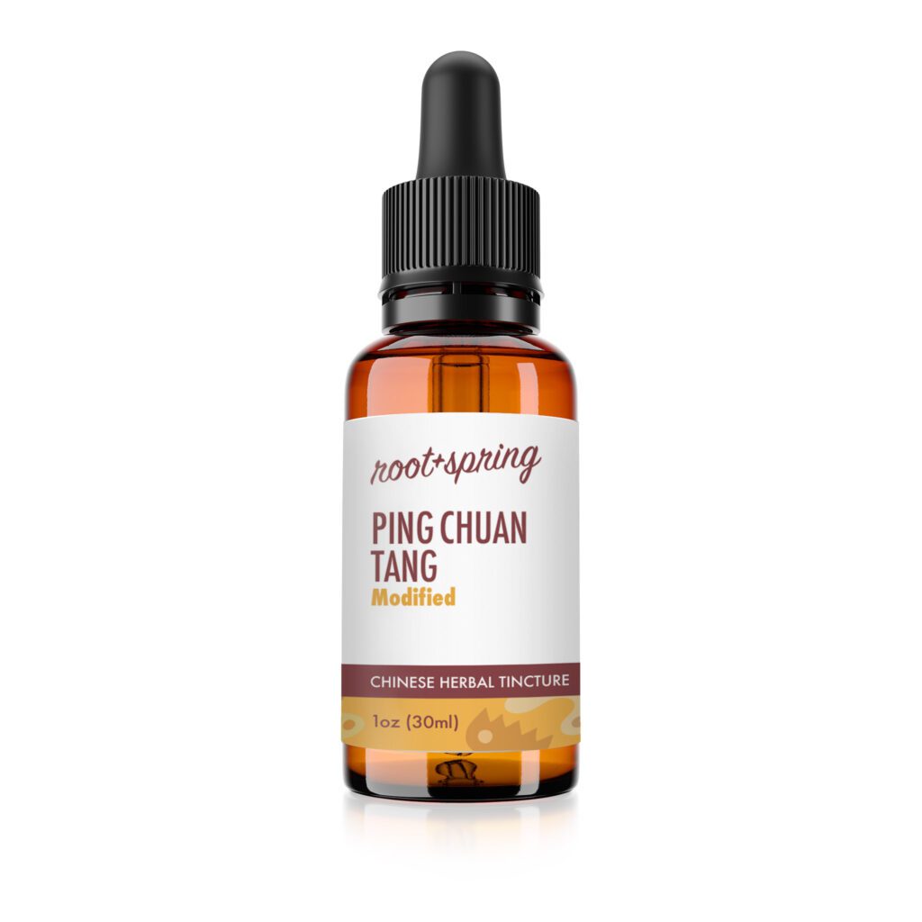 Image of root and spring ping chuan modified liquid tincture bottle, one fluid ounce, thirty milliliters
