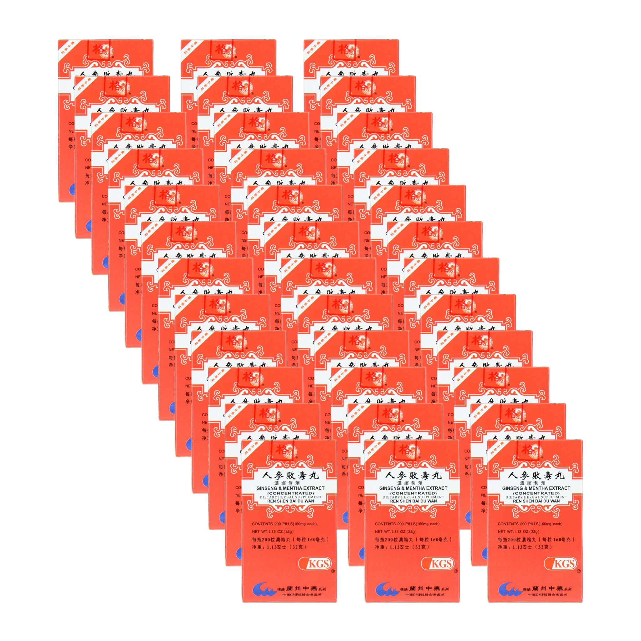 Image of Ren-Shen-Bai-Du-Wan-Ginseng-Mentha-Extract 36 pack