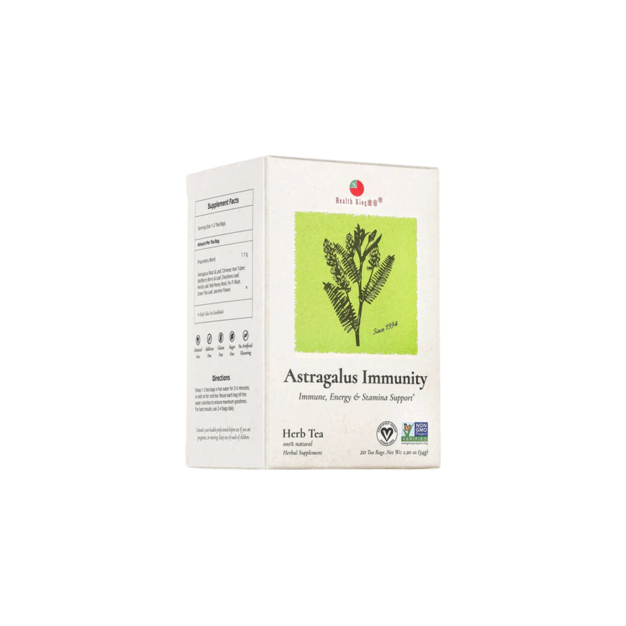 Image of Astragalus Immunity Herb Tea - by Health King Single
