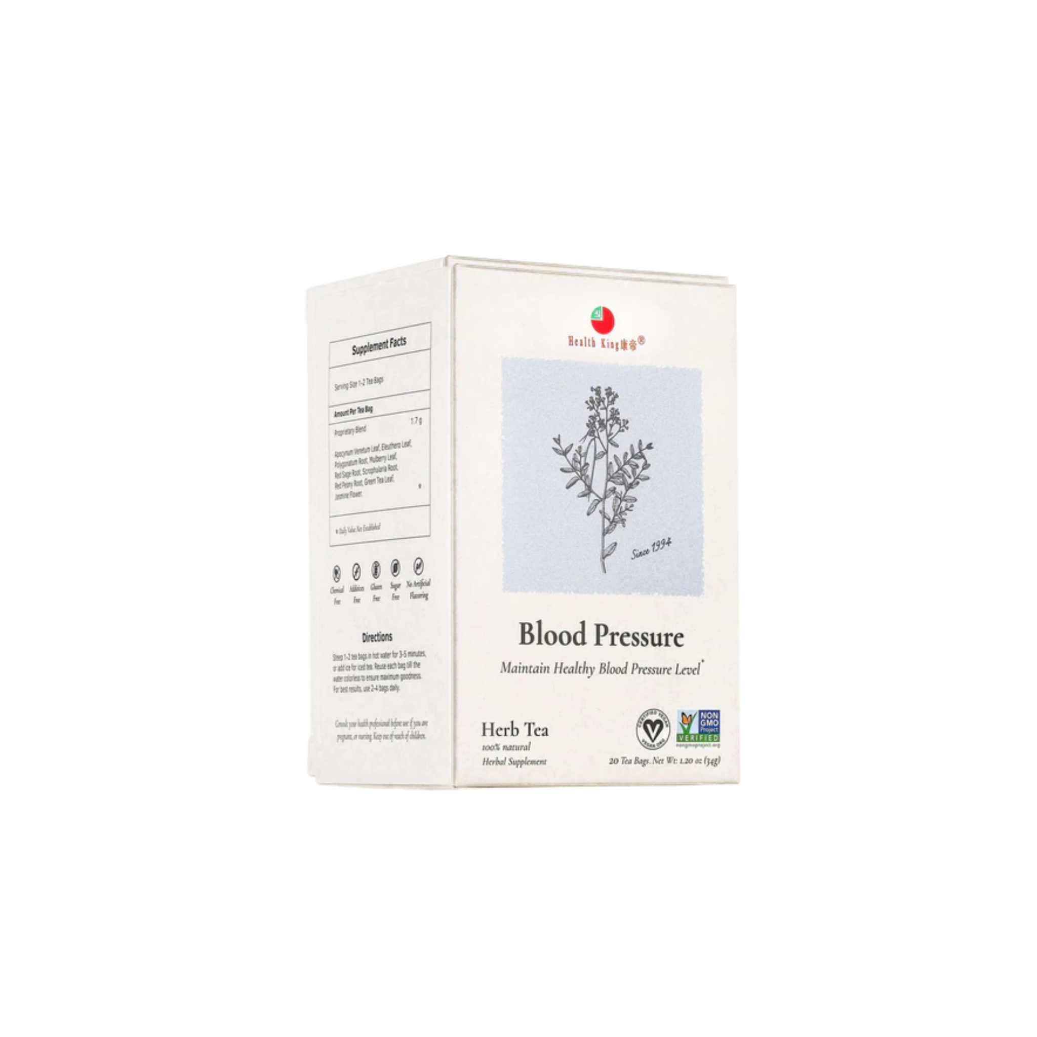 Image of Blood Pressure Herb Tea - by Health King - Single