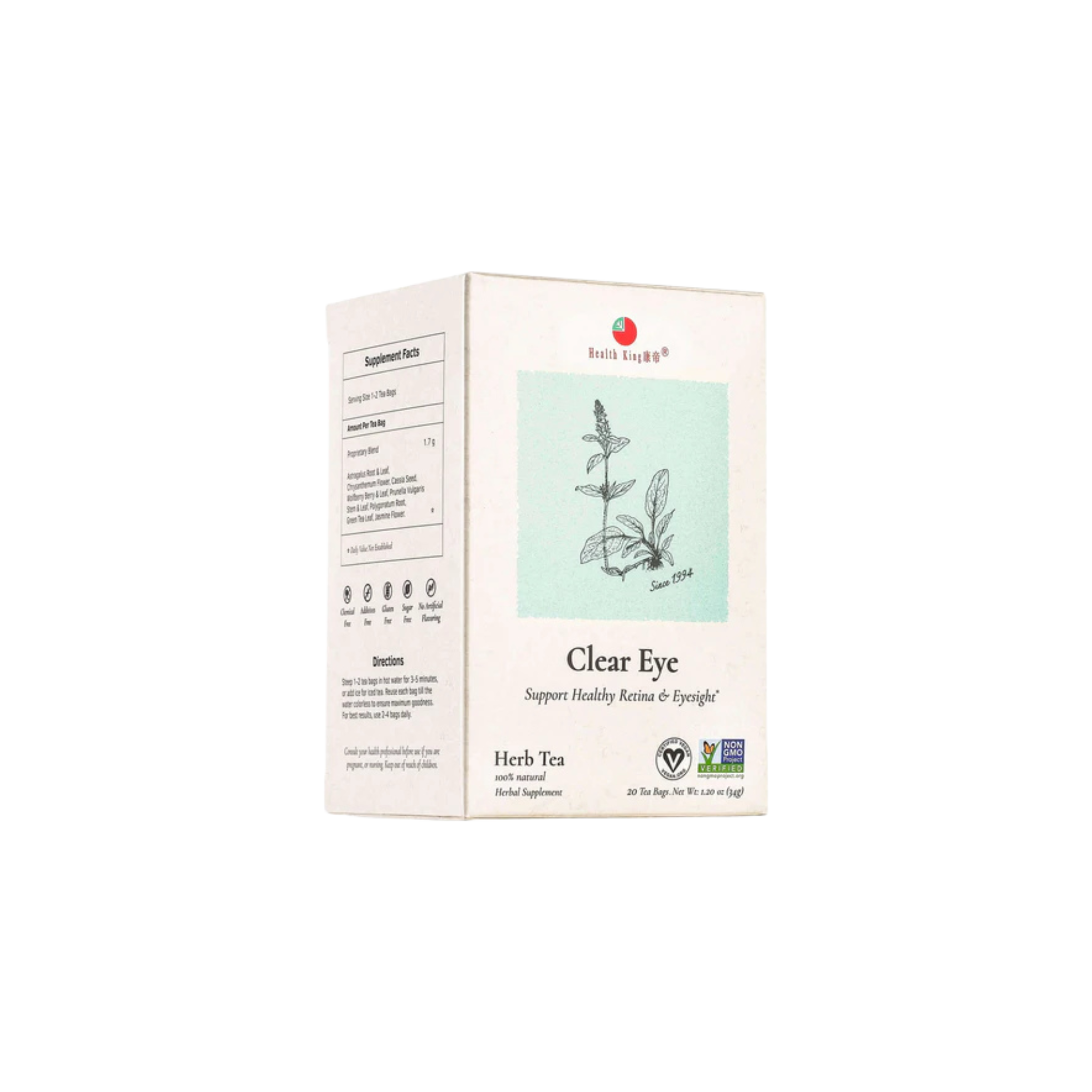 Image of Clear Eye Herb Tea - by Health King - Single